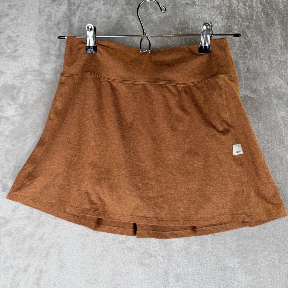 Vuori Performance halo Skirt Terracotta Heather Pleated Skort Women Size Small